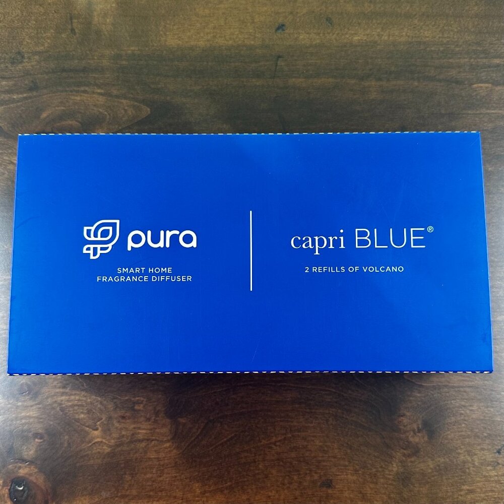 Pura Smart Home Fragrance Diffuser Bundle - Capri Blue - 2 Refills of Volcano
